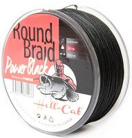 Hell-Cat Splétaná Šňůra Round Braid Power Black 200 m (1)