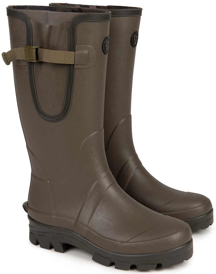 Levně Fox holínky neoprene lined camo khaki wellies - 41