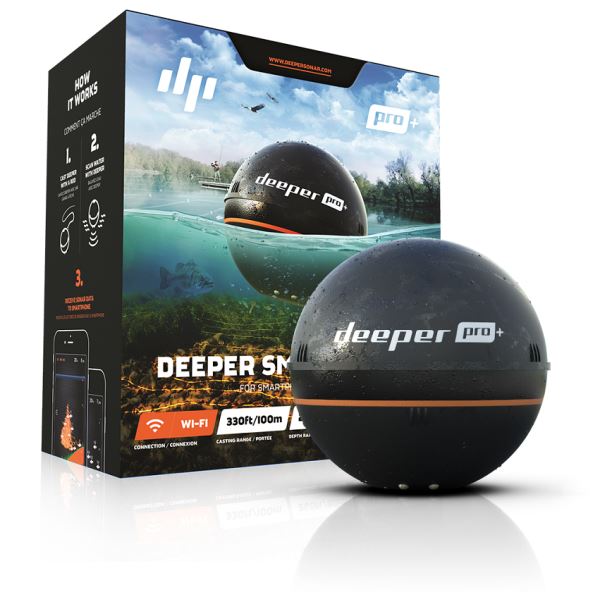 Deeper Pro+ Fishfinder nahazovací sonar WiFi s GPS