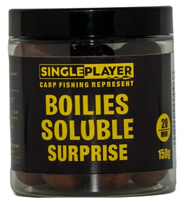 Levně Singleplayer rozpustné boilies soluble surprise 20 mm - 150 g