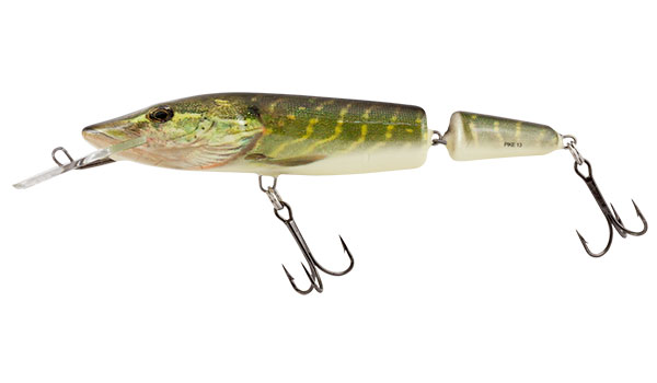 Levně Salmo wobler pike jointed deep runner real pike 13 cm 24 g