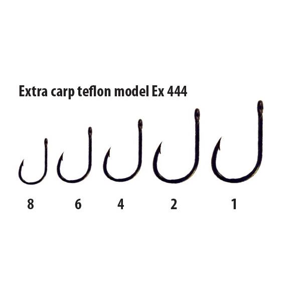 Extra carp háčky teflon série EX 444 ( 10ks v balení)