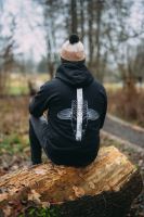 Giants Fishing Mikina Pánská Šupináč Hlava Černá (1)