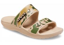 Crocs Sandály Classic Crocs Printed Camo Sandal Chai/Tan (1)