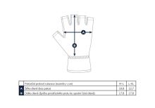 Adventer & Fishing Rukavice Zateplené Black s Krátkými Prsty (2)