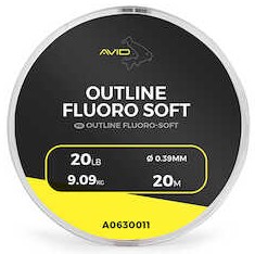 Levně Avid carp návazcový fluorocarbon outline fluoro-soft 20m - 0.32 mm 15 lb/6.81 kg
