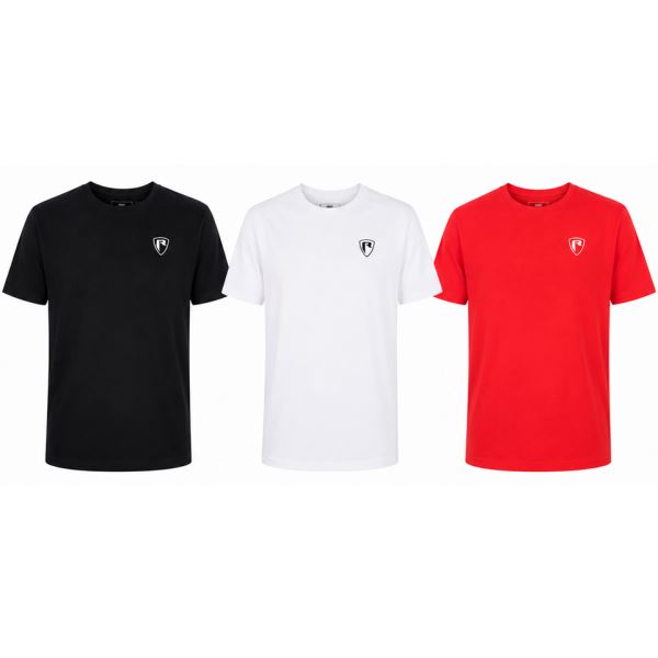 Fox Rage Tričko T-Shirt Set 3 Kusů - Černá Červená Bílá