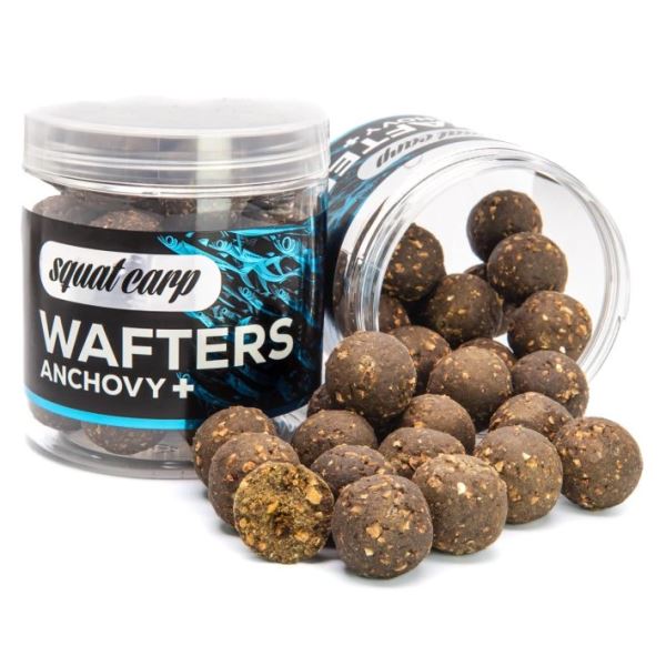 Squat Carp Vyvážené Boilies Wafters Anchovy+