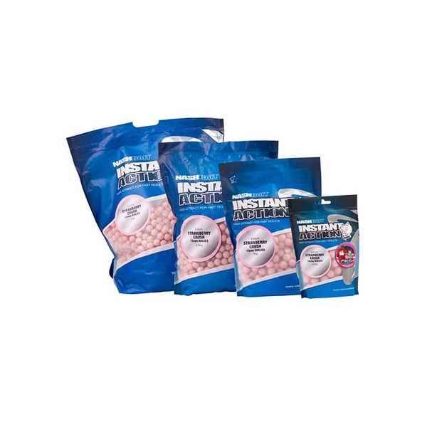 Nash Boilies Instant Action Strawberry Crush
