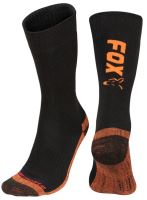 Fox Ponožky Collection Black Orange Thermolite long sock Fox Ponožky Collection Black Orange Thermolite long sock
