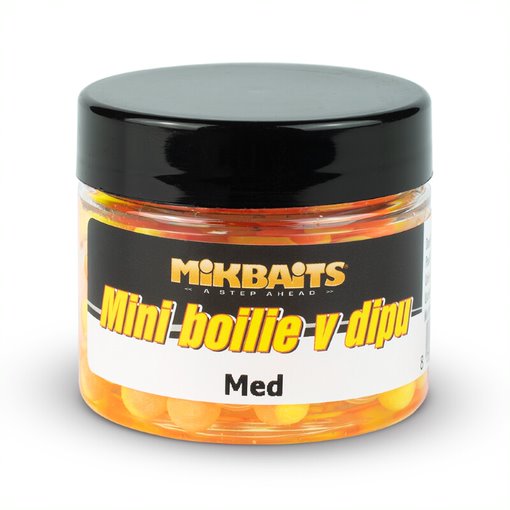 Mikbaits mini boilie v dipu 6-8 mm 50 ml-med