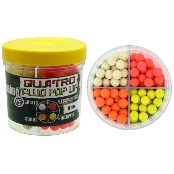Haldorádó Plovoucí Boilie Fluo Pop-Up Boilies Quatro Mix 50 g