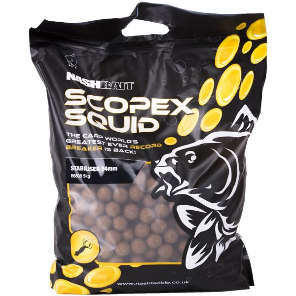 Nash Boilies Stabilised Scopex & Squid 5 kg 20 mm