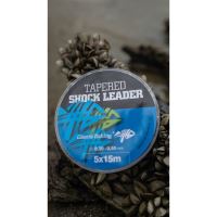 Giants Fishing Ujímaný Šokový Vlasec Tapered Shock Leader 5 x 15 m / 0,35 - 0,65 mm (1)