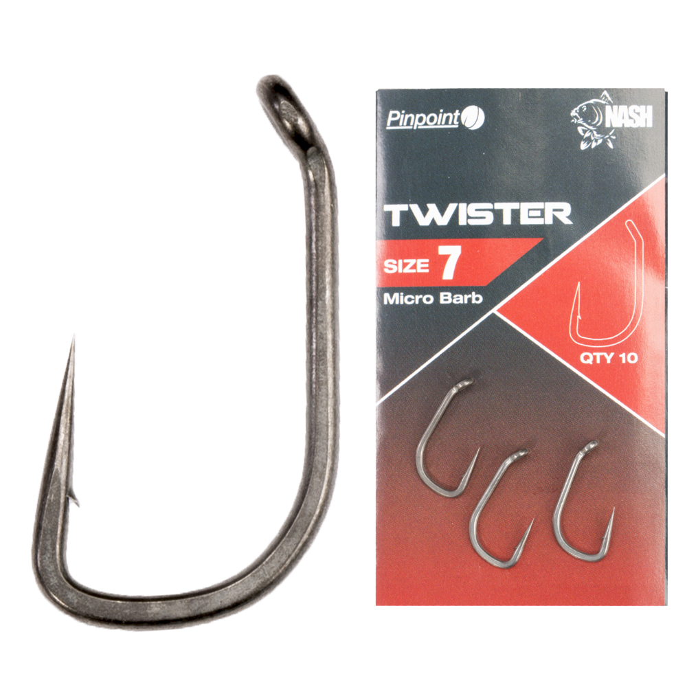 Nash háčky pinpoint twister micro barbed-velikost 7