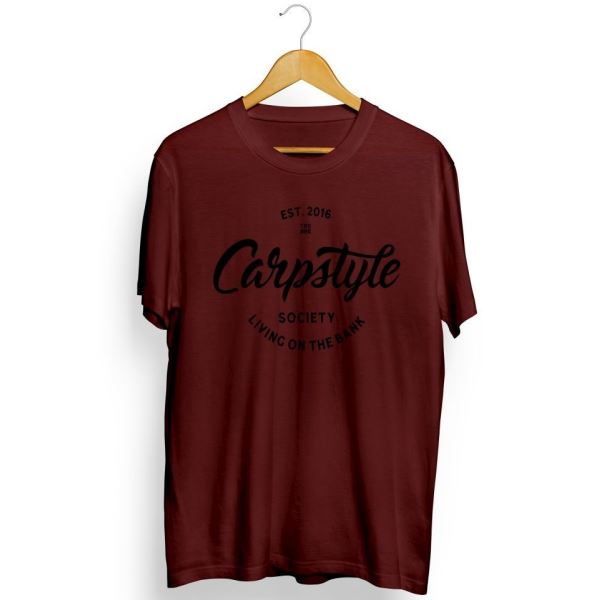 Carpstyle Tričko T Shirt 2018 Burgundy