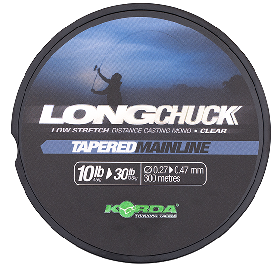 Levně Korda vlasec longchuck tapered mainline clear 300 m - 0,27-0,47 mm 10-30 lb