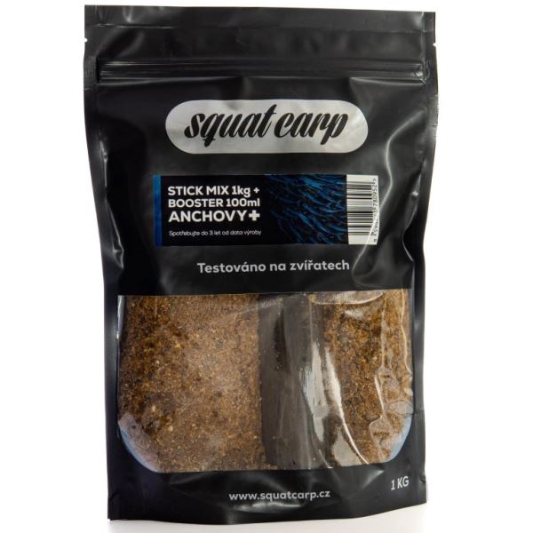 Squat Carp Stick Mix Anchovy+ 1 kg + Booster 100 ml
