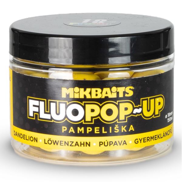 Mikbaits Plovoucí Boilie Fluo Pampeliška 150 ml