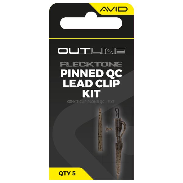 Avid Carp Montáž Outline FleckTone Pinned QC Lead Clip Kit