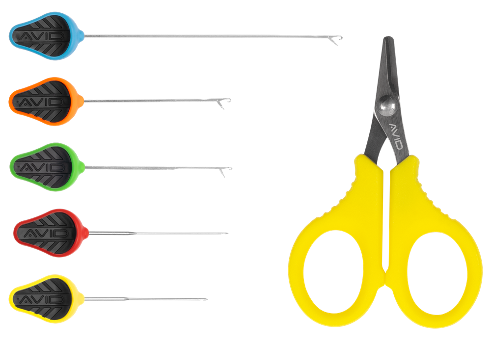 Avid carp set jehel a nůžky re-rig tool set