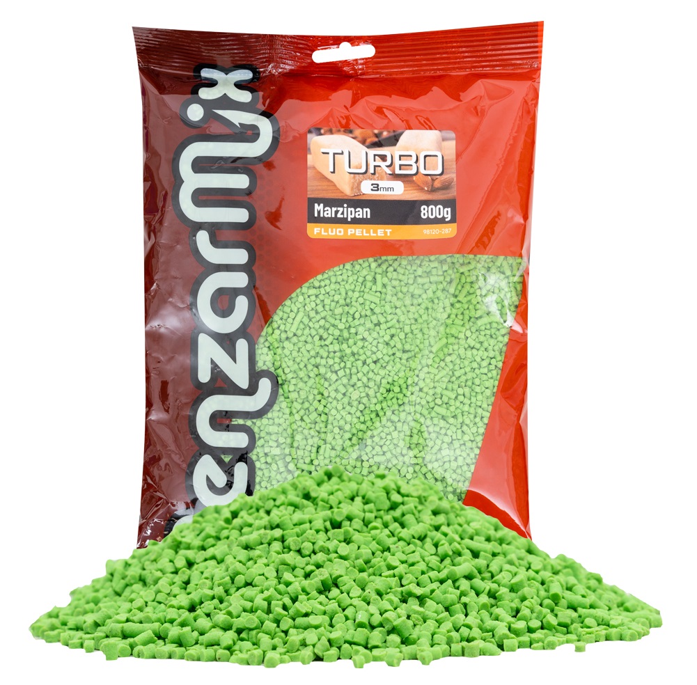 Levně Benzar mix fluo turbo pelety 800 g 3 mm - marcipan