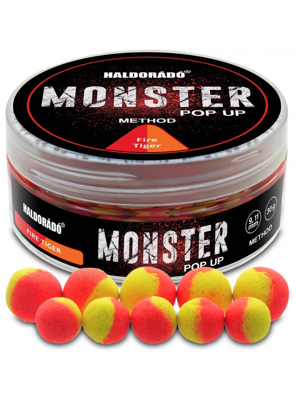 Levně Haldorádó pop up monster magnum fire tiger - method 9 mm a 11 mm 30 g