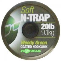 Korda Návazcová Šňůrka N-Trap Soft Green 20 m - Nosnost 15 lb / 6,8 kg