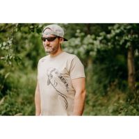 Giants Fishing Tričko Pánské Plavající Kapr Béžové (3)