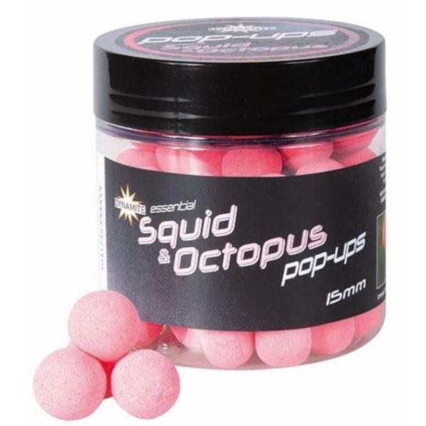 Dynamite Baits Pop-Up Fluro Squid Octopus 15 mm