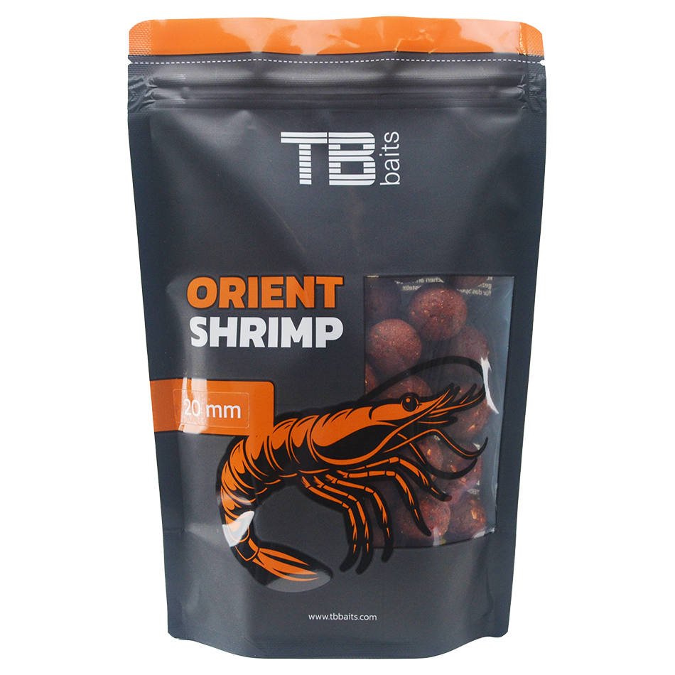 Tb baits boilie orient shrimp - 250 g 20 mm