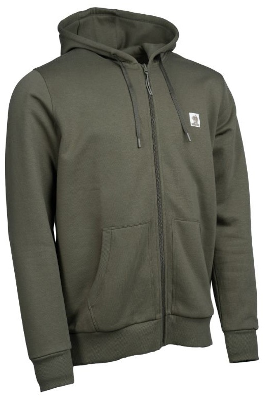 Nash mikina make it happen badge zipped hoody green - s