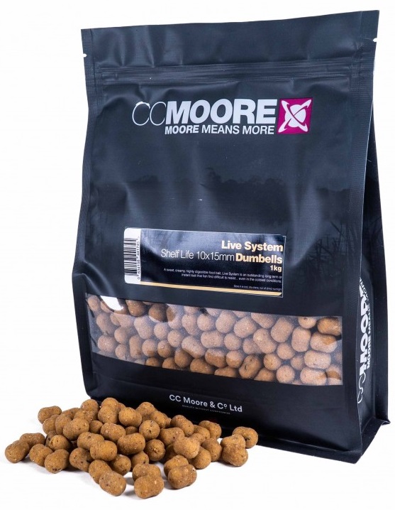 Cc moore boilies live system dumbells - 1 kg 15x18 mm