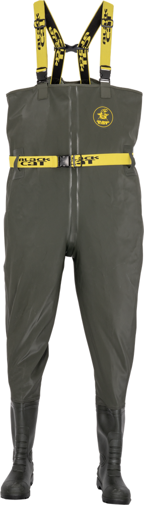 Black cat prsačky green booted waders - 42