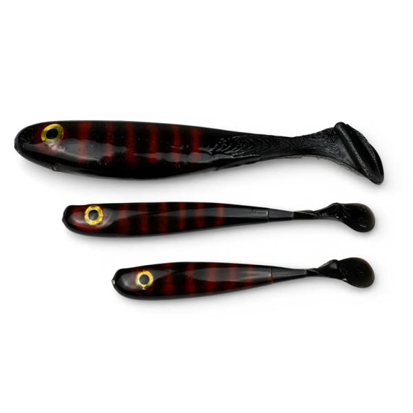 Yaccuza Gumová Nástraha Hand Made Killer Airbrush Black Stripes