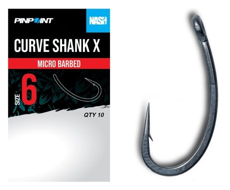 Nash háčky curve shank x micro barbed 10 ks - velikost 4