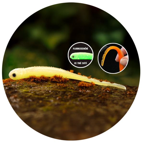 Redbass Smáček Big Snake Lemon UV COLOR