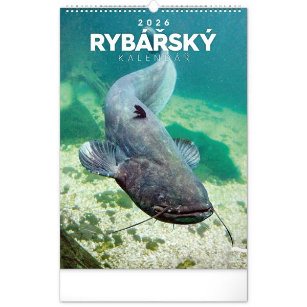 PGCZ Nástěnný Rybářský Kalendář 2026 CZ 33x46 cm