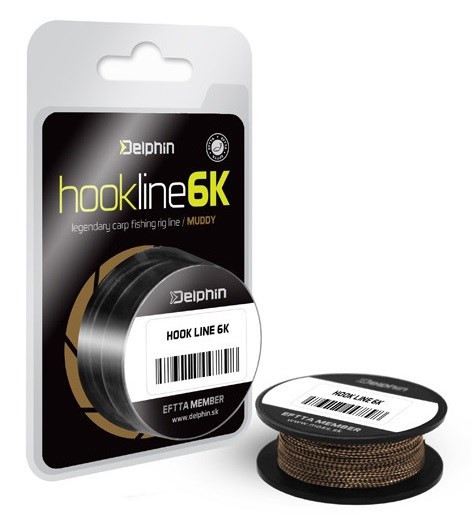 Delphin Návazcová Šňůrka Hookline 6K Muddy 20 m