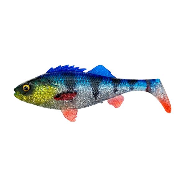 Savage Gear Gumová Nástraha 4D Perch Shad Blue Silver