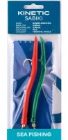 Kinetic Návazec Sabiki Gummi-Makk Red Green 140 cm 8/0