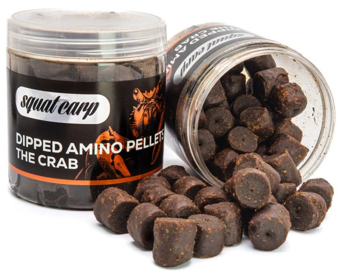 Levně Squat carp pelety amino pelety v dipu the crab 180 g 15 mm