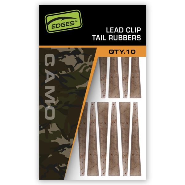 Fox Převleky Na Závěsky Edges Camo Lead Clip Tail Rubbers 10 ks