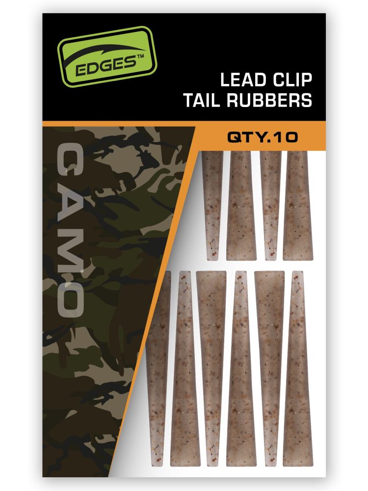 Fox převleky na závěsky edges camo lead clip tail rubbers 10 ks
