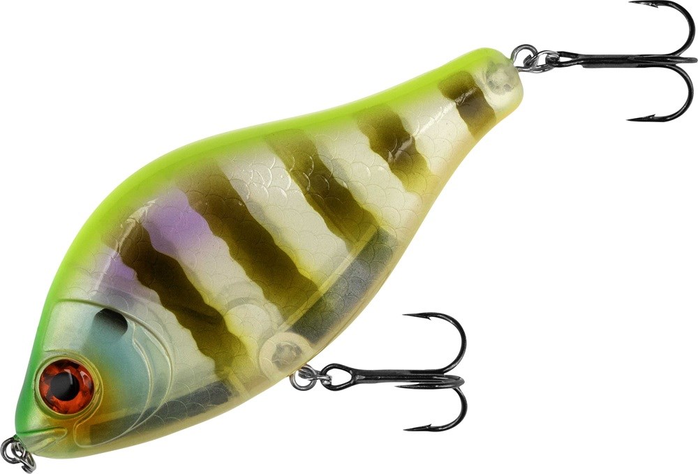 Mikado Wobler MFT Jerk Suspending Chartreuse Bluegill