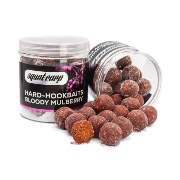 Squat Carp Tvrzené Boilies Hard Hookbaits Bloody Mulberry 170 g