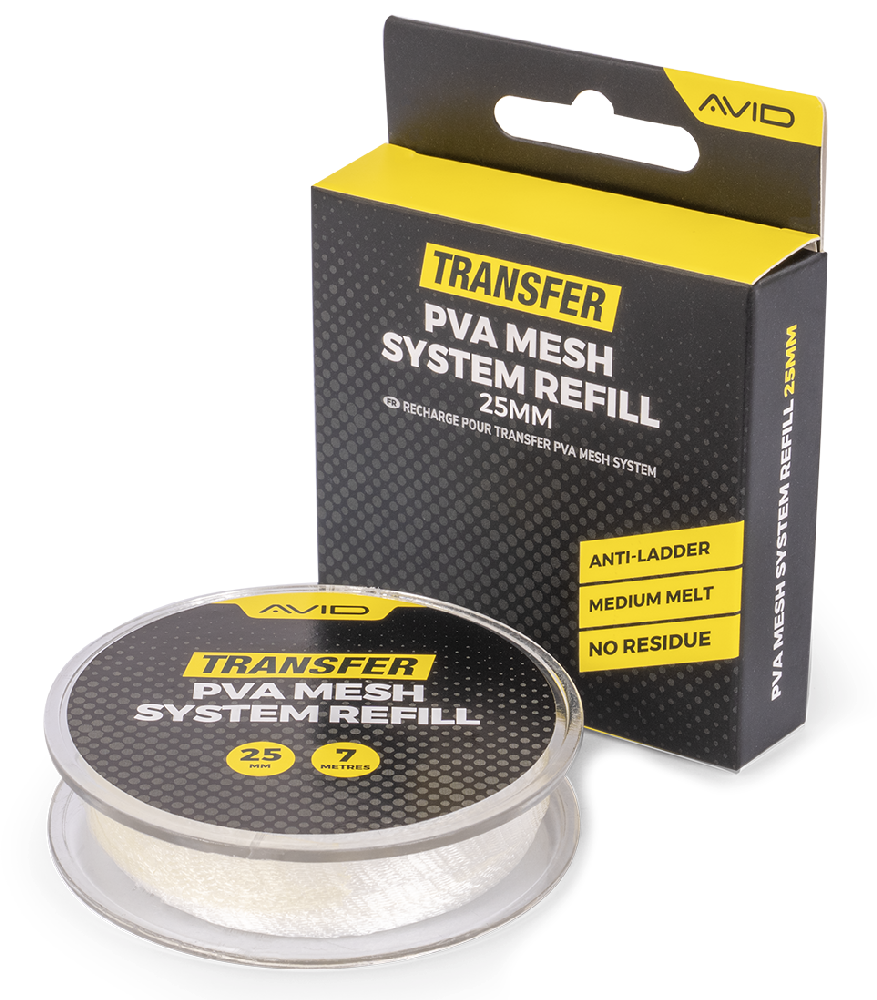Avid carp náhradní pva punčocha transfer pva mesh system refill 7 m - 25 mm
