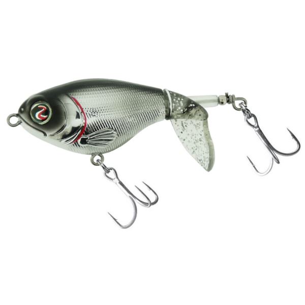 River2Sea Wobler Hladinový Whopper Plopper Chrome Black