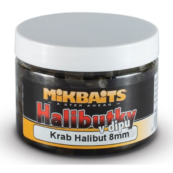 Mikbaits Pelety Halibutky v Dipu 8 mm 150 ml