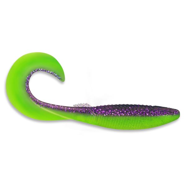 Rapala Gumová Nástraha Crushcity The Curl Purple Chartreuse